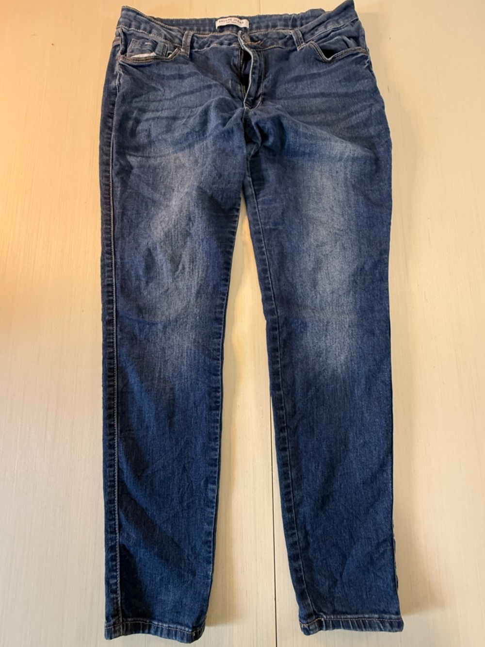 Encore Jeans Women's Size 15 Skinny Denim Dark Wash Blue Stretch Pants